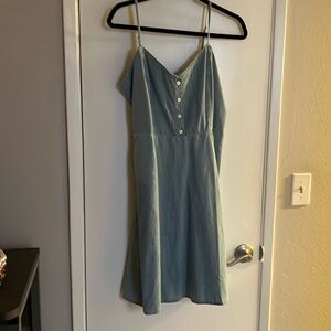 Never worn light blue denim dress